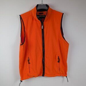 Rare vintage eddie bauer EBTEK HI VIS ORANGE VEST Y2K size XL TALL streetwear